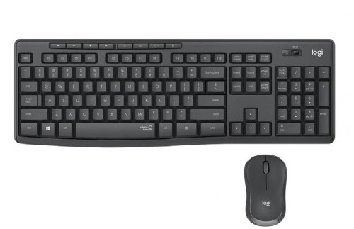 Logitech MK295 Wireless Mouse & Keyboard Combo - Graphite - SilentTouch Technology, Full Numpad, Advanced Optical Tracking, Lag-Free Wireless, 90% Less Noise...