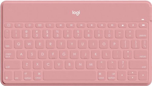Logitech Keys-to-Go Super-Slim and Super-Light Bluetooth Keyboard for iPhone, iPad, Mac and Apple TV, Including iPad Air 5th Gen (2022) - Blush Pink...