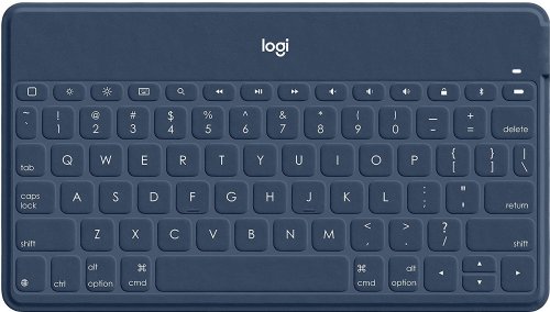 Logitech Keys-To-Go Super-Slim and Super-Light Bluetooth Keyboard for iPhone, iPad, Mac and Apple TV including iPad Air 5th gen (2022) - Classic Blue...
