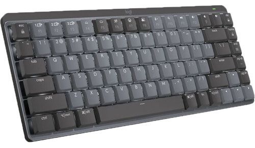 Logitech MX Mechanical Mini Wireless Illuminated Keyboard, Tactile Quiet Switches, Backlit, Bluetooth, USB-C, macOS, Windows, Linux, iOS, Android, Metal...