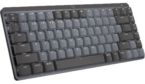 Logitech MX Mechanical Mini Wireless Illuminated Keyboard, Linear Switches, Backlit, Bluetooth, USB-C, macOS, Windows, Linux, iOS, Android, Metal...