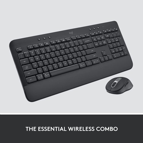 Logitech Signature MK650 Combo for Business, Wireless Mouse and Keyboard, Logi Bolt, Bluetooth, SmartWheel, Globally Certified, Windows/Mac/Chrome/Linux...(Graphite)