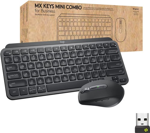 Logitech MX Keys Mini Combo for Business , Compact, Wireless Keyboard & Mouse, Logi Bolt Technology, Bluetooth, Certified Windows/Mac/Chrome/Linux...(Graphite)