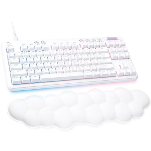 Logitech G713 Mechanical Gaming Keyboard (White Mist, GX Brown Switches)...