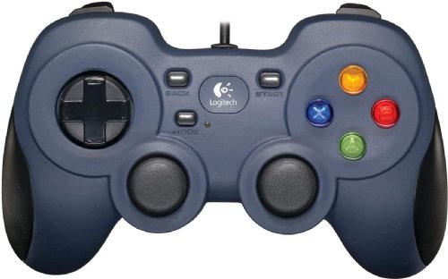 Logitech F310 Wired Gamepad, Controller Console Like Layout, 4 Switch, 10 programmable buttons, 8-way programmable D-pad- Grey/Blue...(940-000110)