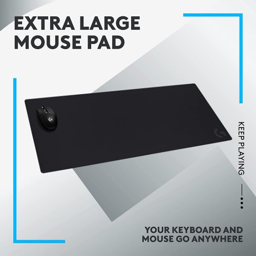 Logitech G840 Extra Large Gaming Mouse Pad, Optimized for Gaming Sensors, Moderate Surface Friction, Non-Slip Mouse Mat, Mac and PC Gaming Accessories, 900 x 400 x 3 mm...