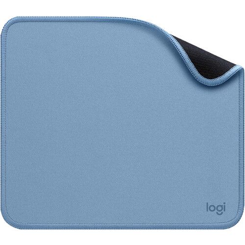 Logitech Studio Series Mouse Pad, Anti-Slip Rubber Base, Spill-Resistant,  Polyester Surface, Double-Flat Stitching...(Blue Gray)