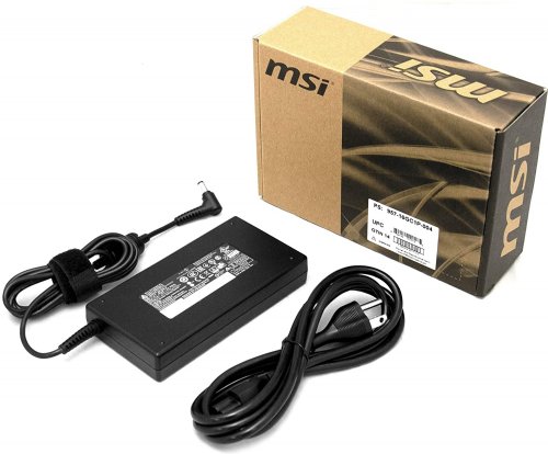 MSI AC Adaptor + Power Cord - 120W, Retail/Slim for new GE, GP(i7), GS Series (957-16GC1P-004) ...