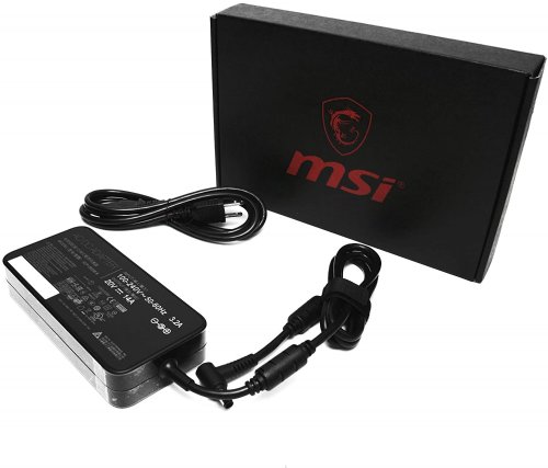 MSI AC Adaptor + Power Cord - 280W, Slim,Suitable System Model:GE/GL w/RTX2070,RTX2080 (957-17E21P-101) ...