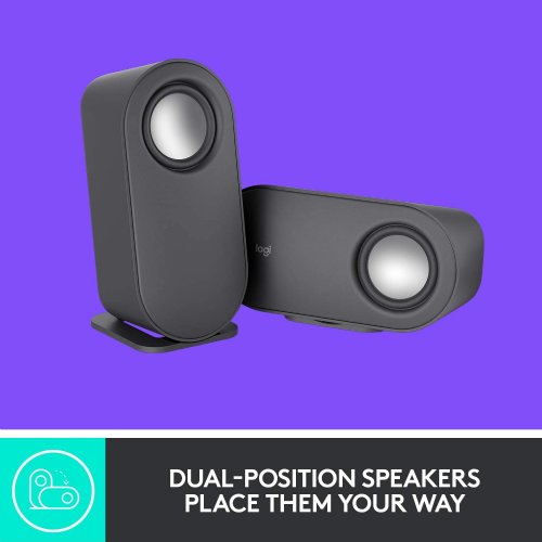 Logitech Z407 Bluetooth Computer Speakers with Subwoofer and Wireless Control, Immersive Sound, Premium Audio with Multiple Inputs, USB Speakers...