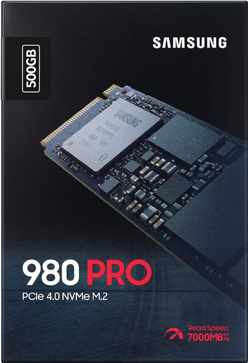Samsung 980 PRO M.2 PCIe 4 500GB Internal SSD, V-NAND 2bit MLC,Limited Warranty (MZ-V8P500B/AM) ...