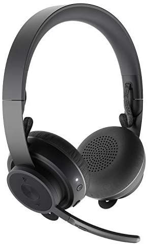 Logitech Zone Wireless Certified for Microsoft Teams (Open Office) Bluetooth Headset (981-000853) ...