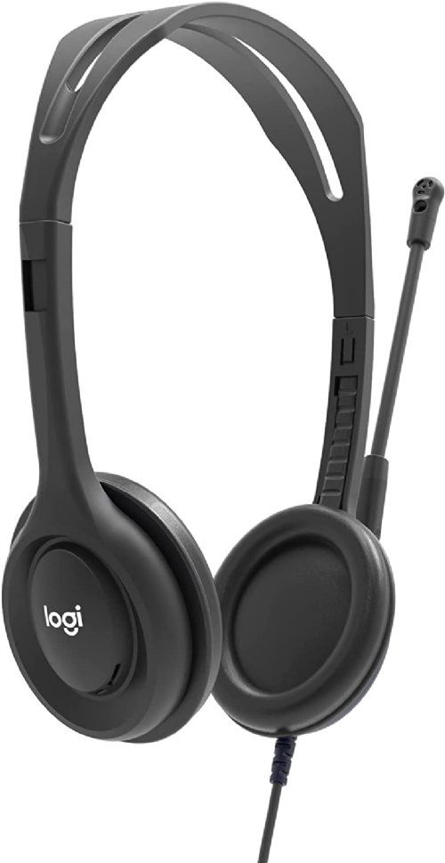 Logitech H111 Stereo Headset with 3.5 mm Audio Jack for Education, Full Stereo Sound - lets students hear and be heard clearly...