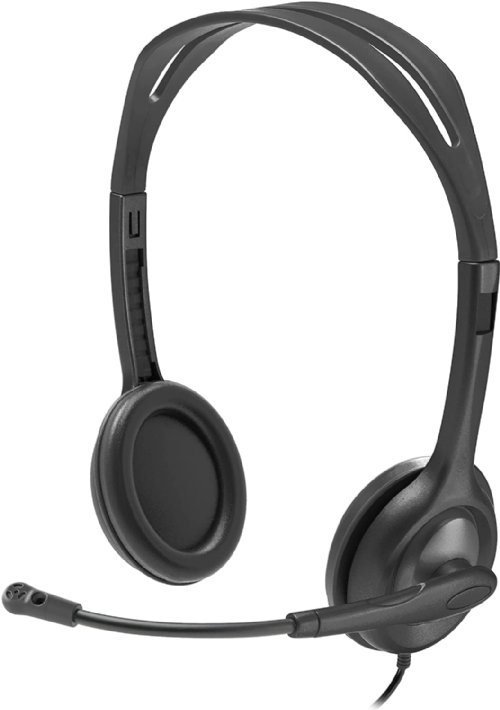 Logitech H111 Stereo Headset with 3.5 mm Audio Jack for Education, Full Stereo Sound - lets students hear and be heard clearly...