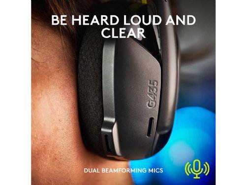 Logitech G435 Stereo Gaming Heaset, Lightspeed wireless and low latency Bluetooth connectivity, providing more freedom of play on PC, smartphones, PlayStation and Nintendo Switch...
