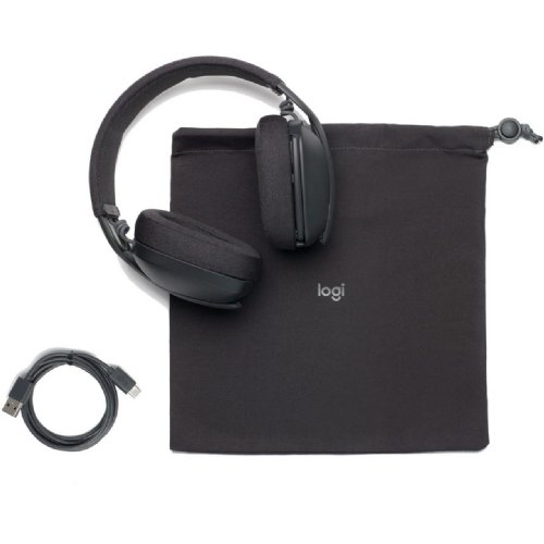 Logitech Zone Vibe 100 Wireless Wireless Noise Cancelling Over-Ear Headset (Graphite)...