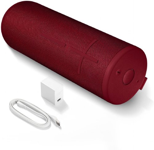Ultimate Ears MEGABOOM 3 Portable Waterproof Bluetooth Wireless Speaker, Sunset Red (984-001394) ...