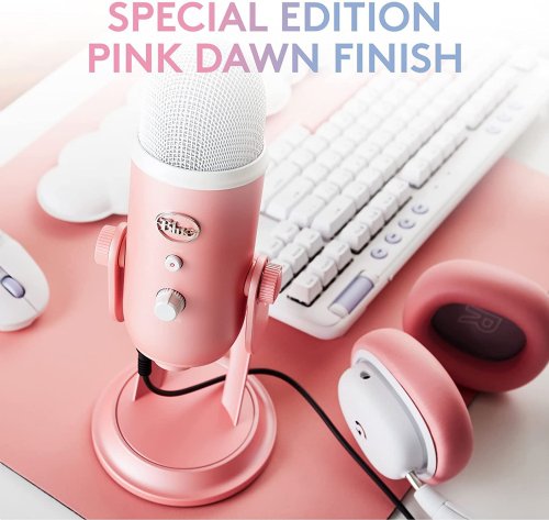 Logitech Blue Yeti for Aurora Collection USB Microphone (Pink Dawn)...