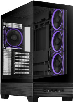 ASUS A31 Black ATX case, Hidden-Connector motherboards, 360mm radiators and 380mm Graphics Cards, with Black or White Color Options, Fans not included ...