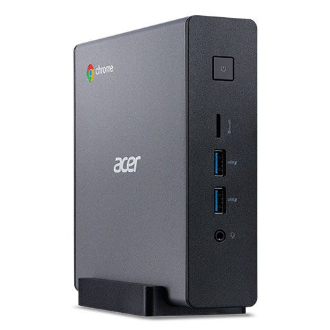 Acer CXI4-4GKM, Chromebox, Chrome OS, CPU Celeron M5205U, VGA Chip UMA, 4GB DDR4 Memory, 32GB M.2 PCIe SSD, SD Card Reader, Wrls LAN Wifi Card, Blueto ...