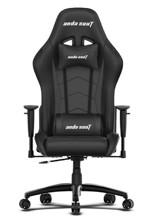 Anda Seat AXE Series Gaming Chair.  2D Armrest, 60MM PU Covered Caster, 1.85 Black Aluminum Feet, 160 Degree Recliner, 20MM, 2.0 Steel 50/65 Foam Softness Memory Foam Pillow...