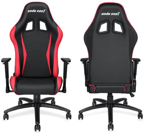 Anda Seat AXE Series Gaming Chair, 2D armrest, 60mm PU covered caster, 1.85 kg Black aluminum feet, 160 degree recliner, 20mm, 2.0 Steel.50/65 Foam Softness.Memory Foam Pillow...