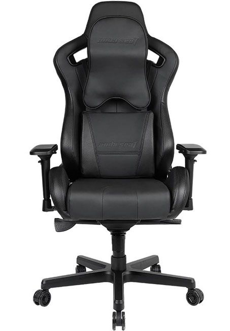 Anda Seat Dark Knight Premium Gaming Chair, Large memory foam neck pillow & lumbar support (AD12XL-DARK-B-PV/C-B02) ...