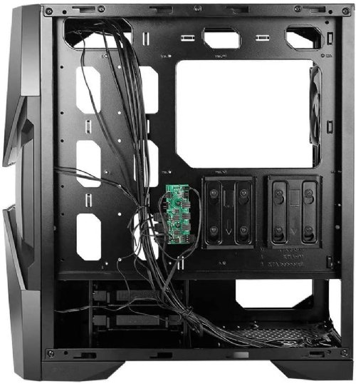 Antec Dark Avenger DA601 E-ATX Mid Tower Case, ARGB Motherboard Sync, Tempered Glass/Prizm 120 ARGB Fan Included, water-cooling both AIO and custom loop configurations...