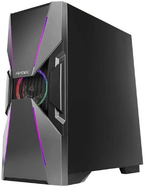 Antec Dark Avenger DA601 E-ATX Mid Tower Case, ARGB Motherboard Sync, Tempered Glass/Prizm 120 ARGB Fan Included, water-cooling both AIO and custom loop configurations...