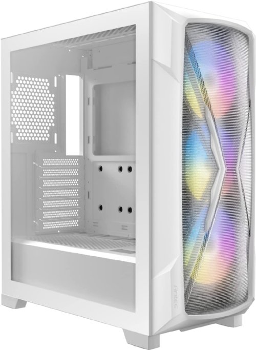 Antec Dark League DP505 White Mid-Tower E-ATX Gaming Case, High-Airflow Mesh Front Panel, 3 x 120mm ARGB Fans, ARGB & PWM Hub, 8 x Rubber Grommets & 3 x Cable Ties...