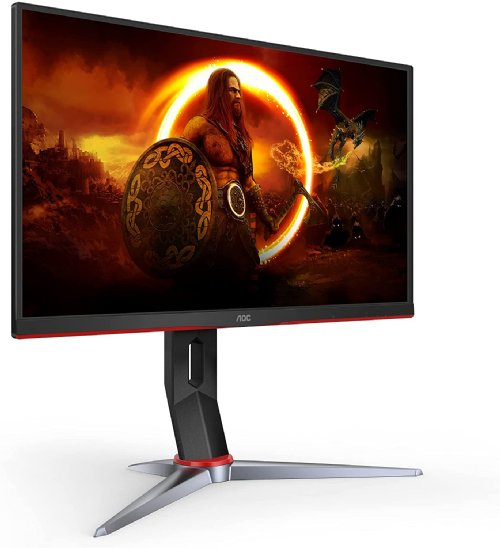 AOC 27G2 27" Frameless 1080P 144Hz IPS FHD Gaming Monitor, 1ms Response Time, Freesync, Height Adjustable, 3-Year Zero Dead Pixel Guarantee, Black/Red......