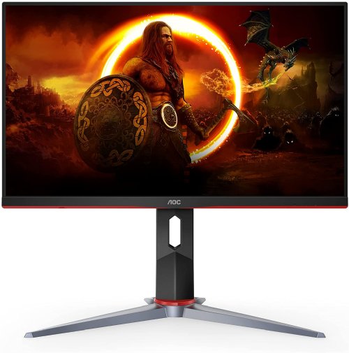 AOC 27G2 27" Frameless Gaming IPS Monitor, FHD 1080P, 1ms 144Hz, Freesync, Height Adjustable, 3-Year Zero Dead Pixel Guarantee, Black/red...