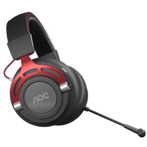 AOC GH401 Wireless Gaming Headset with 2.4GHz USB Connection for PC, PS5, Switch, 50mm Drivers, Noise-canceling mic, 17 Hours Battery Life + Aux 3.5mm Connector for Xbox...
