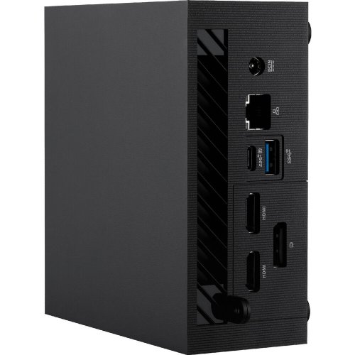 ASUS non-logo ExpertCenter PN52 Mini PC Barebone with AMD 6-Core R5-5600H, Quad-4K displays, 7 x USB, up to 64GB DDR4 RAM, Triple Storage Design, WiFi 6E,