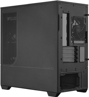 ASUS Prime AP202 ARGB Black mATX pc case with Fully Tempered Curved Glass, Supports Graphics Cards up to 420mm Long, 360mm Long radiators, Easy-Detach Rail ...