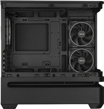 ASUS Prime AP202 ARGB Black mATX pc case with Fully Tempered Curved Glass, Supports Graphics Cards up to 420mm Long, 360mm Long radiators, Easy-Detach Rail ...