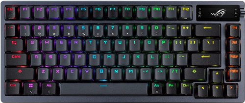 ASUS ROG Azoth 75% Wireless DIY Custom Gaming Keyboard, OLED Display, Three-Layer Dampening, Hot-Swappable ROG NX Red Switches & Keyboard Stabilizers, ABS Keycaps...