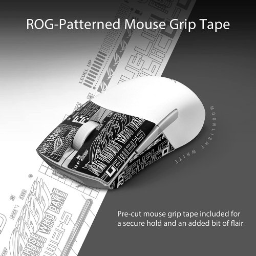 Asus ROG Keris Wireless AimPoint Gaming Mouse, Tri-mode connectivity (2.4GHz RF, Bluetooth, Wired), 36000 DPI sensor, 5 programmable buttons, ROG SpeedNova...