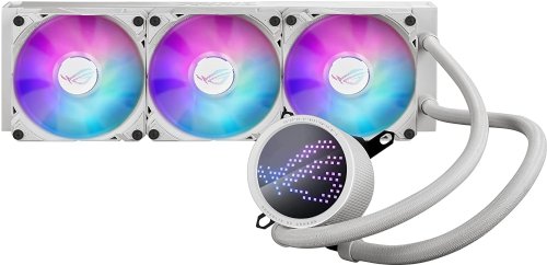 ASUS ROG RYUO III 360 ARGB White Edition All-in-one AIO Liquid CPU Cooler 360mm Radiator, Asetek 8th gen Pump Solution, Anime Matrixâ„¢ LED Display and ROG AF 12S ARGB Fan...