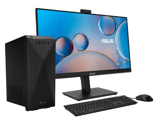 ASUS S500MC-D511 Mini tower Desktop, Core i5-11400 2.6 GHz, 12GB DDR4 (1x 4GB, 1x 8GB), 512GB PCIe SSD, Wi-Fi 6(802.11ax), BT 5.2 (Dual band) 2 2, Wired Keyboard Combo/Wired...
