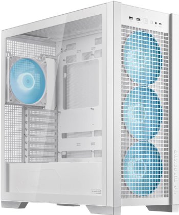 ASUS TUF Gaming GT302 ARGB ATX Mid-Tower Case Four 140 x 28 mm ARGB fans for high airflow and static pressure, interchangeable side panel, detachable top panel ...