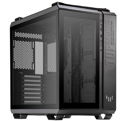 ASUS TUF Gaming GT502 Black ATX Mid-Tower Computer Case with Front Panel RGB Button, USB 3.2 Type-C and 2x USB 3.0 Ports, 2- way Graphic Card Mounting Orientation...