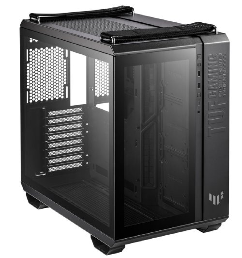 ASUS TUF Gaming GT502 Black ATX Mid-Tower Computer Case with Front Panel RGB Button, USB 3.2 Type-C and 2x USB 3.0 Ports, 2- way Graphic Card Mounting Orientation...