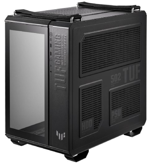 ASUS TUF Gaming GT502 Black ATX Mid-Tower Computer Case with Front Panel RGB Button, USB 3.2 Type-C and 2x USB 3.0 Ports, 2- way Graphic Card Mounting Orientation...