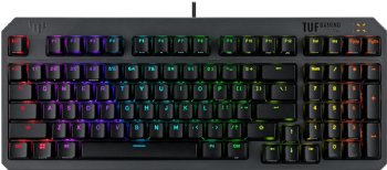 ASUS TUF Gaming K3 Gen II Wired USB Gaming Keyboard - 97-Key Compact Layout, Optical-Mechanical Red (Linear) Switches, PBT Keycaps, Detachable Top Plate, IP57 Waterproofing ...