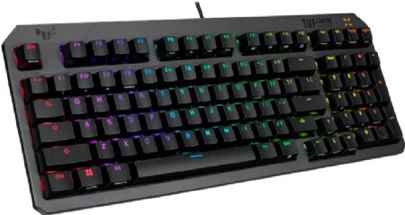 ASUS TUF Gaming K3 Gen II Wired USB Gaming Keyboard - 97-Key Compact Layout, Optical-Mechanical Blue (Clicky) Switches, PBT Keycaps, Detachable Top Plate ...