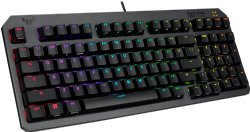 ASUS TUF Gaming K3 Gen II Wired USB Gaming Keyboard - 97-Key Compact Layout, Optical-Mechanical Red (Linear) Switches, PBT Keycaps, Detachable Top Plate, IP57 Waterproofing ...