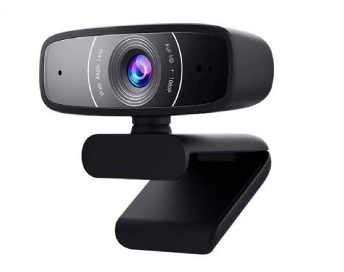 ASUS Webcam C3 1080p HD USB Camera - Beamforming Microphone, Tilt-adjustable, 360 Degree Rotation, Wide Field of View, Compatible with Skype, Microsoft Tea...