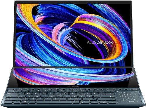 ASUS ZenBook Pro Duo 15 OLED UX582 Laptop, 15.6 OLED 4K UHD Touch Display, Celestial Blue, i7-10870H 2.2GHz, 16GB DDR4, 1TB PCIe SSD + TPM, NVIDIA RTX 3070 8GB GDDR6...