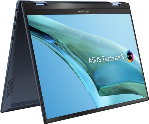 ASUS Zenbook S 13 Flip OLED 13.3" OLED Touch Display, Intel Evo Platform, Core i7-1260P CPU, Intel Iris Xe Graphics, 16GB RAM, 1TB SSD, Windows 11 Pro, Ponder Blue...